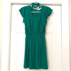 Forever 21 Ruffled Sleeves Dress w Tie Waist Belt